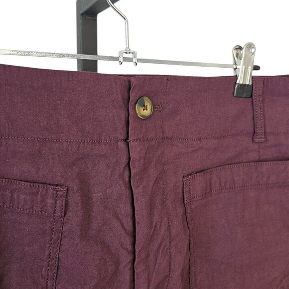 Anthropologie Maeve The Colette Shorts - Linen Blend, High Rise Stretch, Size 32 - Picture 9 of 9